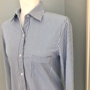 NWOT Lysse Blue and White Striped XS Tunic